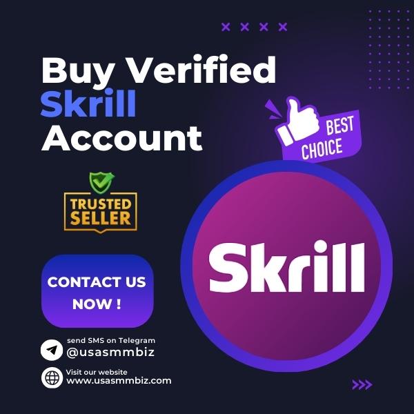 Buy Verified Skrill Account - 100% Best Fully USA/UK Verify
